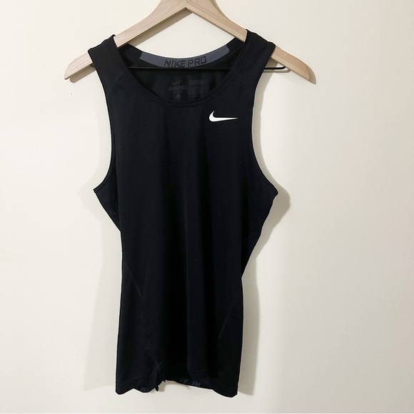 Nike Tops - Nike Pro Dri Fit Womens Black Sleeveless Tank Top Shirt Size Large